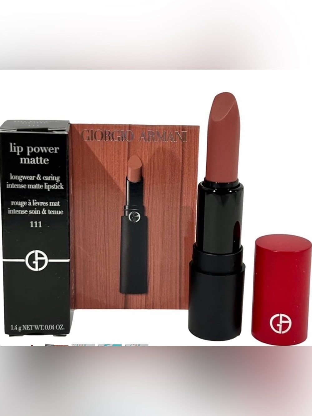 Giorgio Armani Lip Power Matte Mini in Shade 111